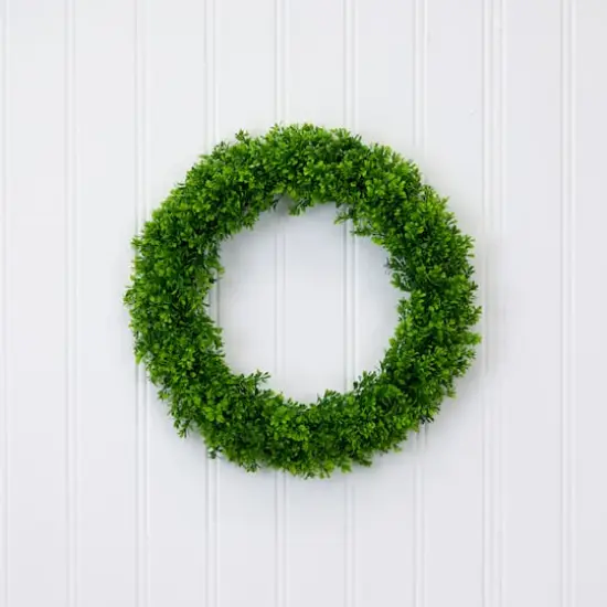 20" Artificial Boxwood Wreath {5}
