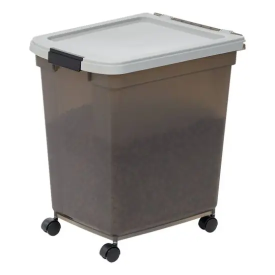 Iris&reg; 65qt. Gray Airtight Container with Buckle Lid {8}
