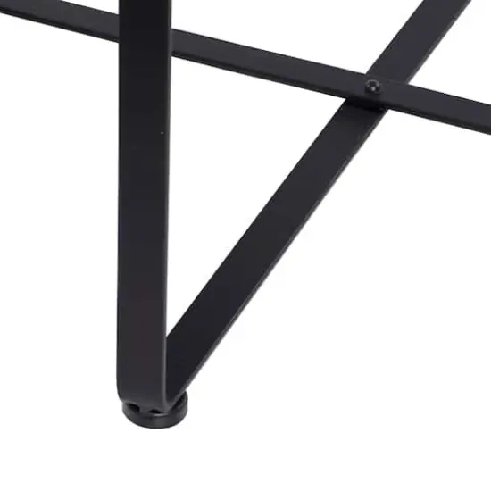 24" Black Iron Farmhouse Accent Table {5}