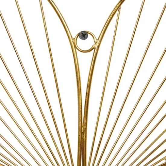 CosmoLiving by Cosmopolitan Gold Floral Glam Wall D&eacute;cor Set {6}