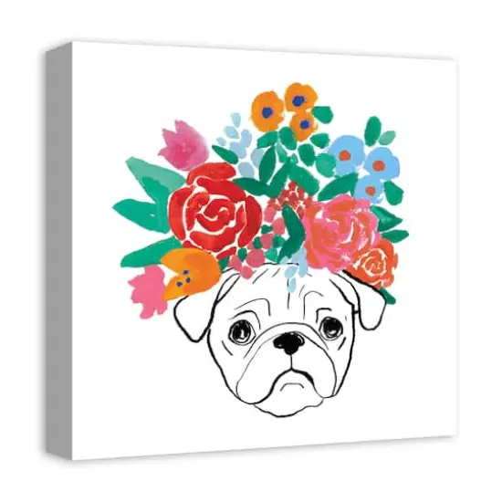 Florence Pug 8 Canvas Wall Art {3}