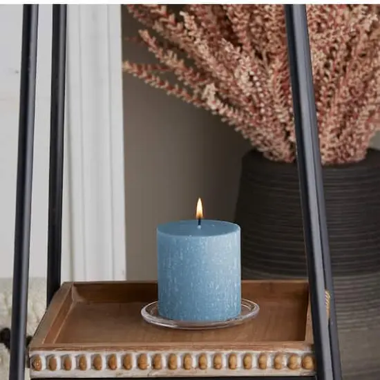 Root Candles 3" x 3" Unscented Timberline&trade; Pillar Candle Willimasburg Blue {5}