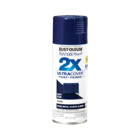 Rust-Oleum&reg; Painter's Touch&reg; 2X Ultra Cover&reg; Gloss Spray Paint Navy Blue {1}