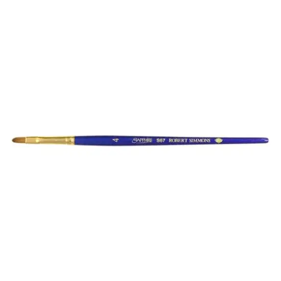 Robert Simmons Sapphire Short Handle Filbert Brush {1}