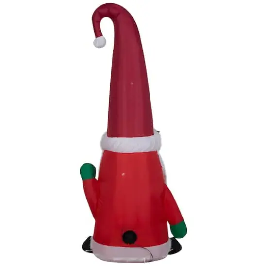 5ft. Airblown&reg; Inflatable Christmas Gnome with Damask Cap {4}