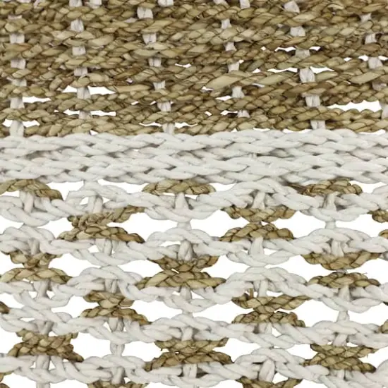 Brown Plastic Vintage Storage Basket Set {5}