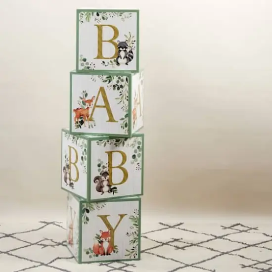 Kate Aspen&reg; Woodland Baby Block Box Set {11}