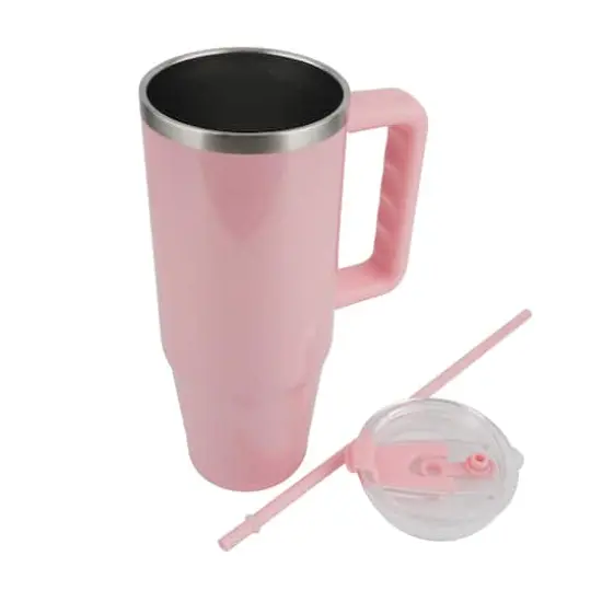 Stainless Steel Insulated Sparkle Tumbler by Ashland® Pink {4}