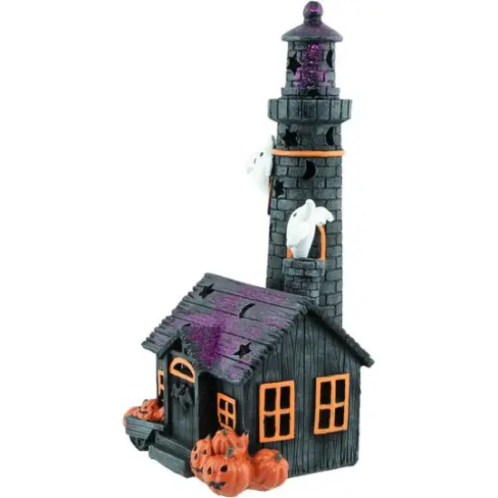 12" LED Lighted Haunted House Halloween Decoration {4}