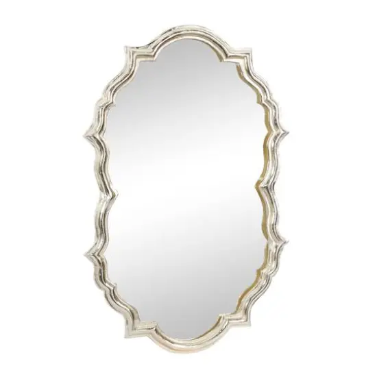 Gold Aluminum Contemporary Wall Mirror, 36" x 25" x 2" {3}