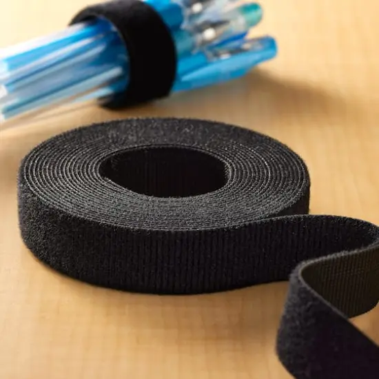 VELCRO&reg; Brand ONE-WRAP&reg; Black Roll, 12ft. {3}