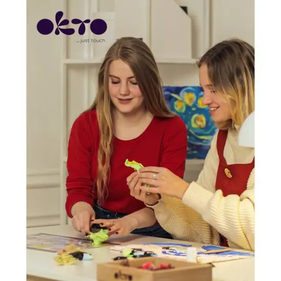 OKTO DIY Wood & Craft Energy Succulents Clay Kit {9}