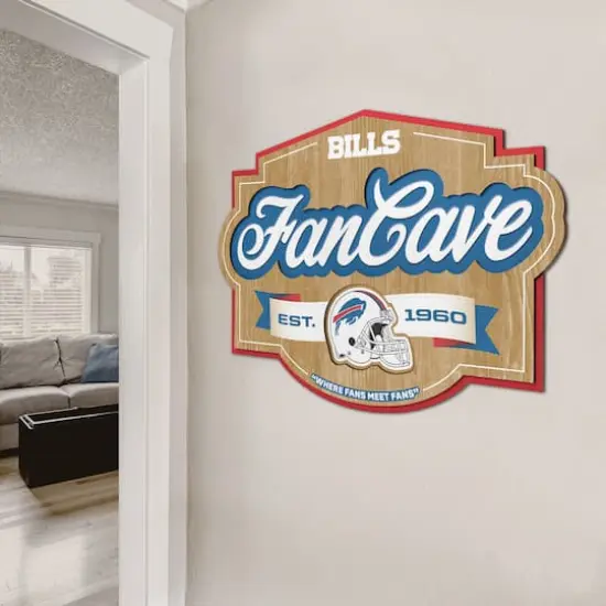 NFL Fan Cave Sign Buffalo Bills {4}