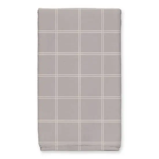Be Cozy Gray and White Check Tea Towel - Set of 2 {4}
