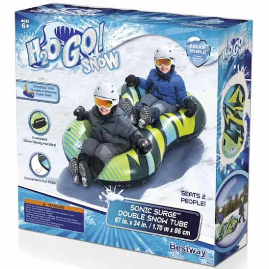 Bestway H2OGO!&reg; 67" Snow Sonic Surge Inflatable Double Snow Tube {4}