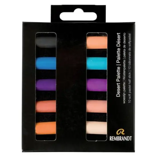 Rembrandt 10 Color Desert Tones Half Stick Soft Pastel Set {1}
