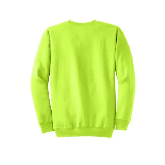 Port & Company&reg; Core Fleece Crewneck Sweatshirt Neon Yellow {5}