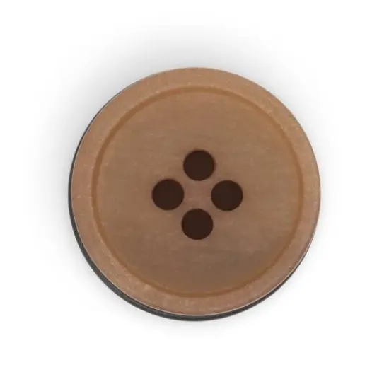 Dritz&reg; 18mm Recycled Paper Round Button, 9ct. Beige-camel {5}