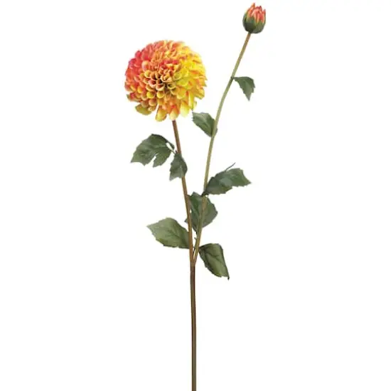 Yellow & Orange Dahlia Spray {1}