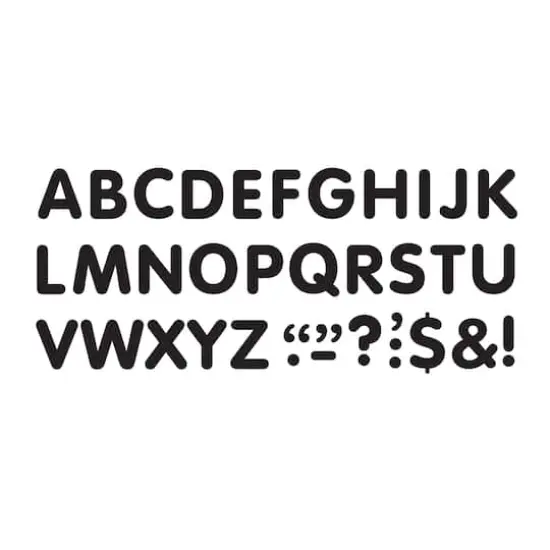 Trend Enterprises&reg; Black STICK-EZE&reg; Stick-On Letters {3}