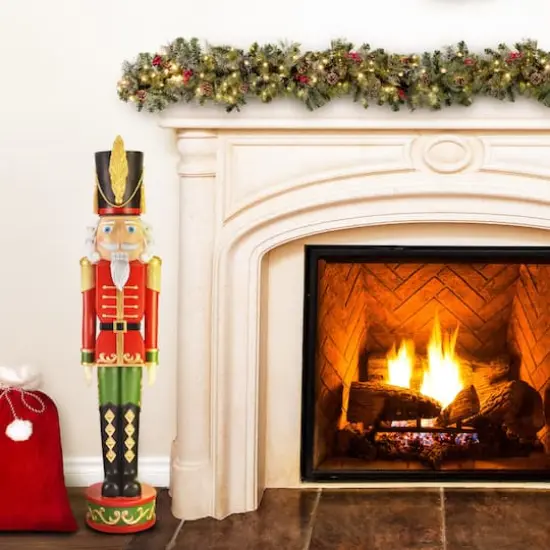 Haute Decor 4ft. Red & Green Christmas Nutcracker {3}