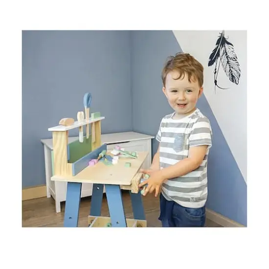 Small Foot Wooden Toys Premium Nordic Workbench Playset {7}