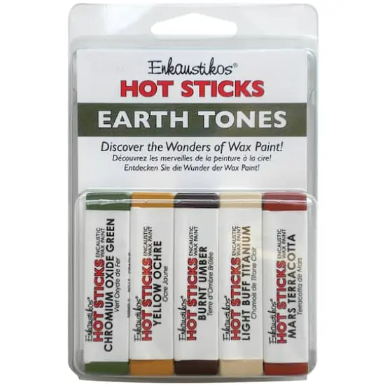 Enkaustikos&reg; Hot Sticks Earth Tones Paint Set {1}