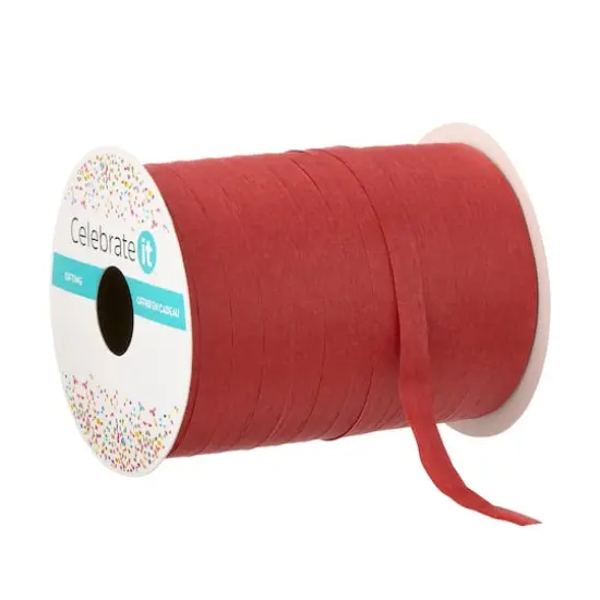 75yd. Raffia Ribbon by Celebrate It&trade; Red {1}