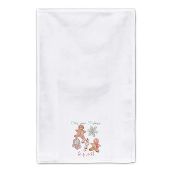 Sweet Christmas Watercolor Cookies Tea Towel Set {4}