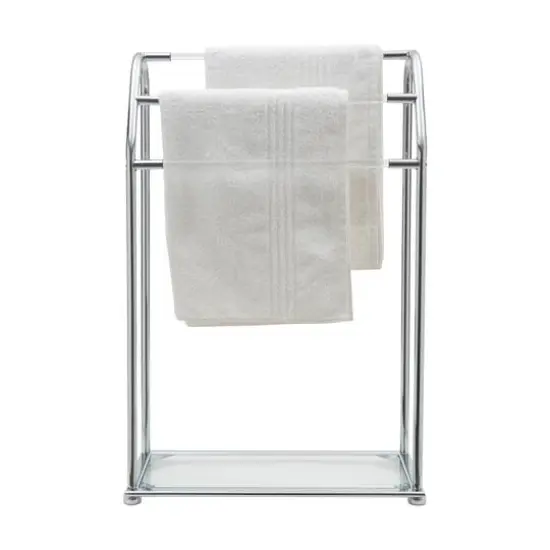 Organize It All Freestanding Acrylic Towel Rack {8}