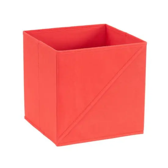 Household Essentials Storage Cubes with Diagonal Handle, 6ct. Red {7}