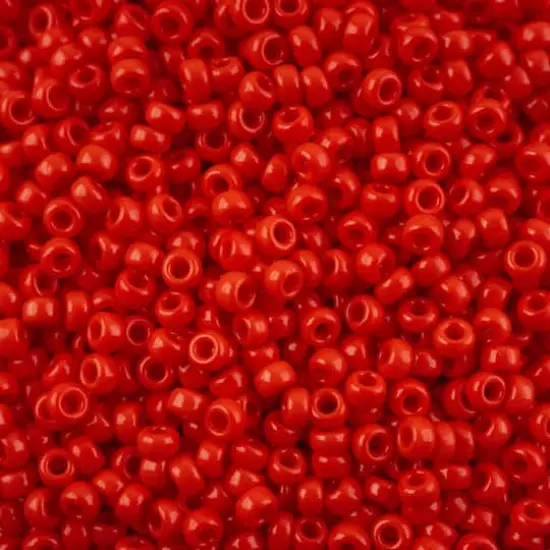 John Bead 11/0 Miyuki Glass Seed Beads, 13g Red Opaque {1}