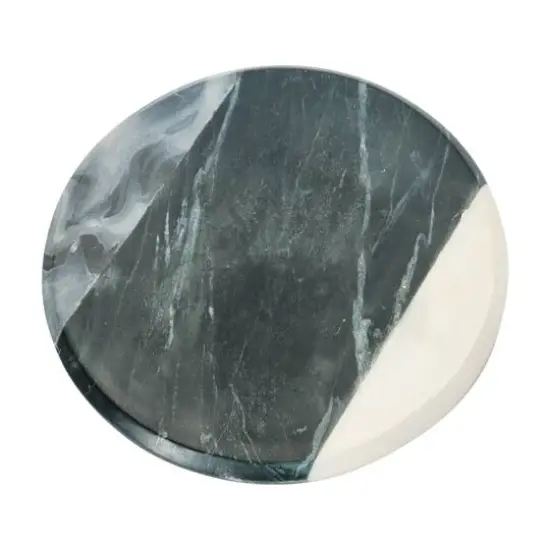 Hello Honey&reg; 10" Gray, Black & White Marble Cheese & Cutting Board {9}