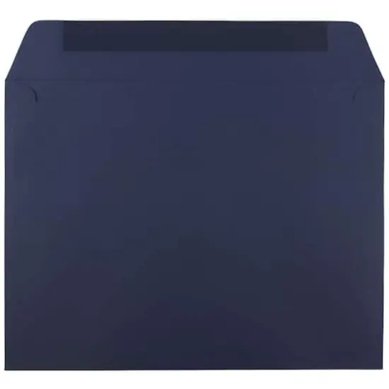 JAM Paper 9" x 12" Booklet Premium Envelopes, 25ct. Navy Blue {4}