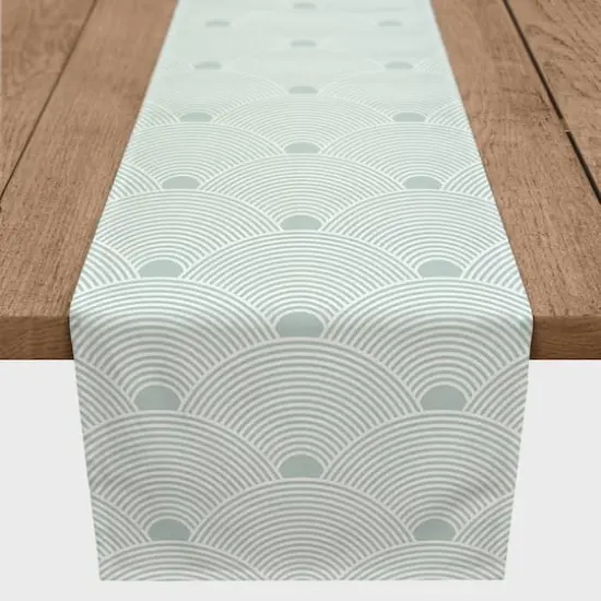 Tranquil Arch Poly Twill Table Runner {1}