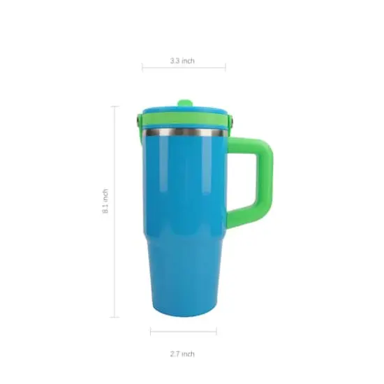 20oz. Two-Tone Stainless Steel Insulated Tumbler by Celebrate It™ Blue {5}