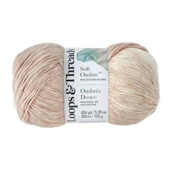 Soft Ombre&trade; Yarn by Loops & Threads&reg; Coffee/Tan/Cream {1}
