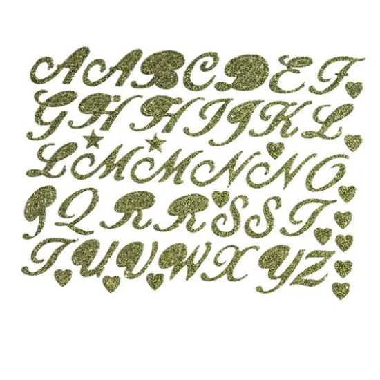 JAM Paper Caps Gold Standard Script Stickers {1}