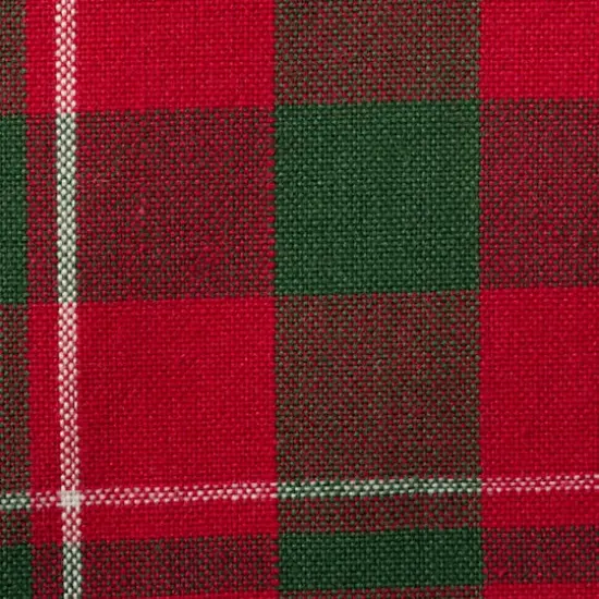DII&reg; 70" Round Tartan Holly Plaid Tablecloth {3}