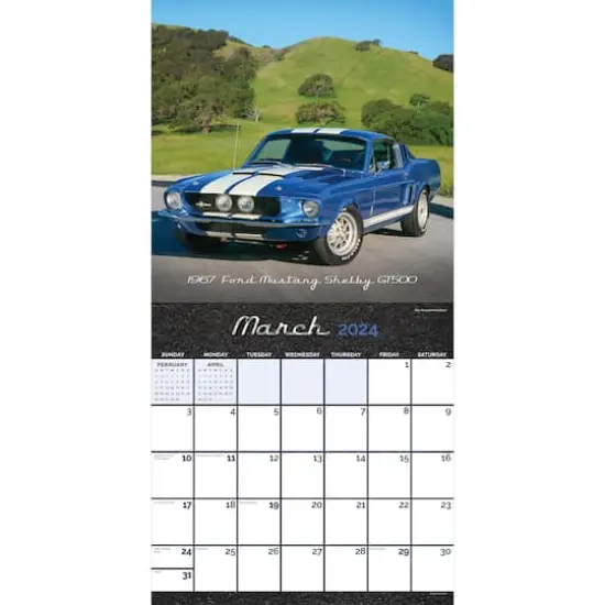 TF Publishing 2024 Classic Cars Wall Calendar {4}