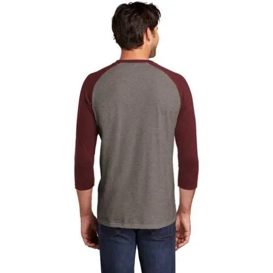 District&reg; Perfect Tri&reg; 3/4 Sleeve Raglan Maroon Frost/Grey Frost {6}