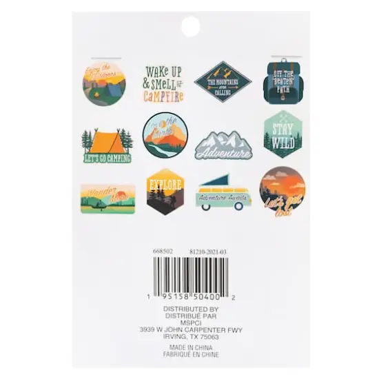 Adventure Die Cut Stickers by Recollections&trade; {5}