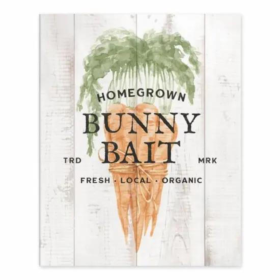 Bunny Bait Carrots 8" x 10" Tabletop Canvas {1}