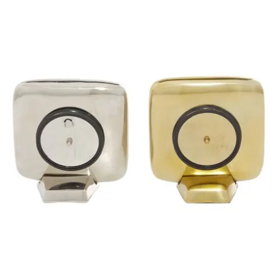 6" Contemporary Aluminum Clock Set {6}