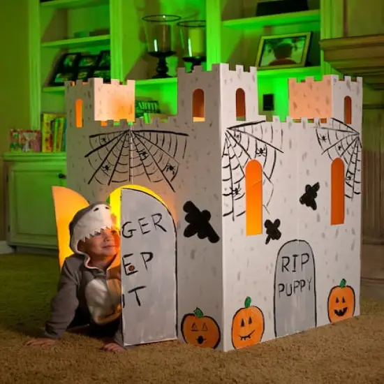Easy Playhouse Castle Cardboard Playhouse {4}