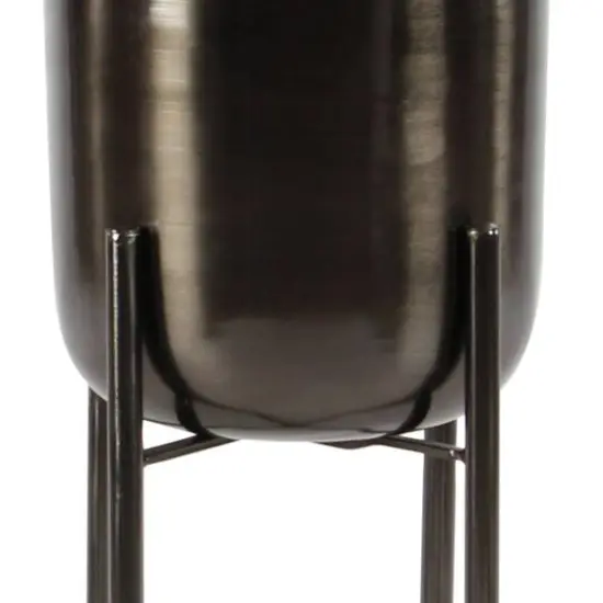 CosmoLiving by Cosmopolitan Black Metal Glam Planter Set {3}