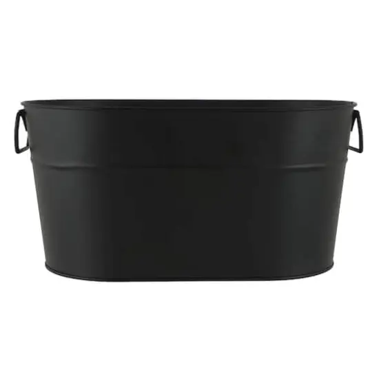12" Chalkboard Oval Metal Bucket by Celebrate It&trade; {1}