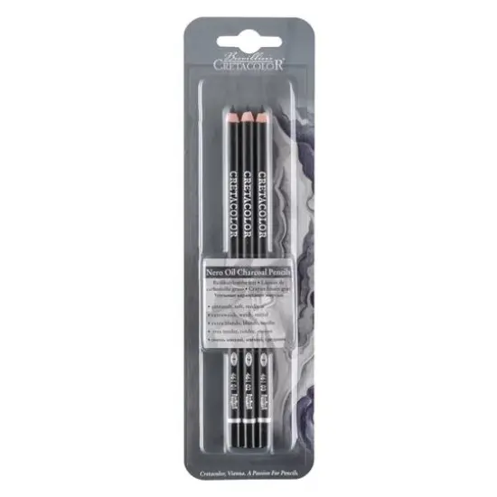 Cretacolor Nero Oil Charcoal Pencil Set {1}