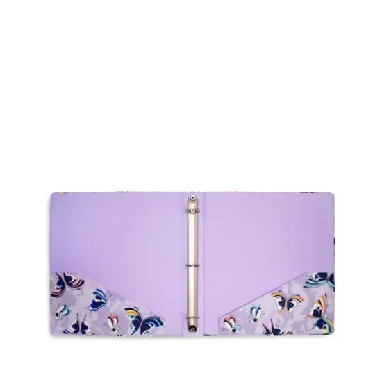 Vera Bradley&reg; Lavender Butterflies Three Ring Binder {3}
