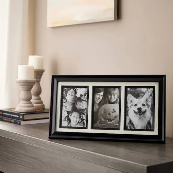 Expressions™ 3 Opening 4" x 6" Collage Frame by Studio Décor® Black {4}